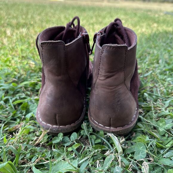 Clarks Collection Tamitha Boots Womens 7 M Purple Suede‎ Leather Lace Up Ankle - Picture 6 of 10